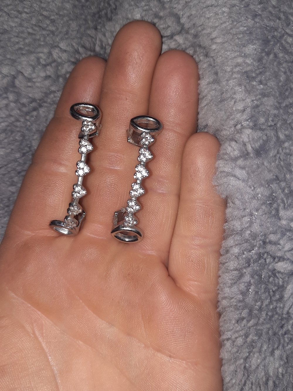 Silver Plated Rhodium Heart Blinged Out Grill For Your Teeth